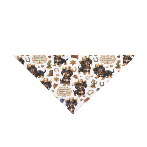 Bandana Teckel - Pattern Teckel Cowboy