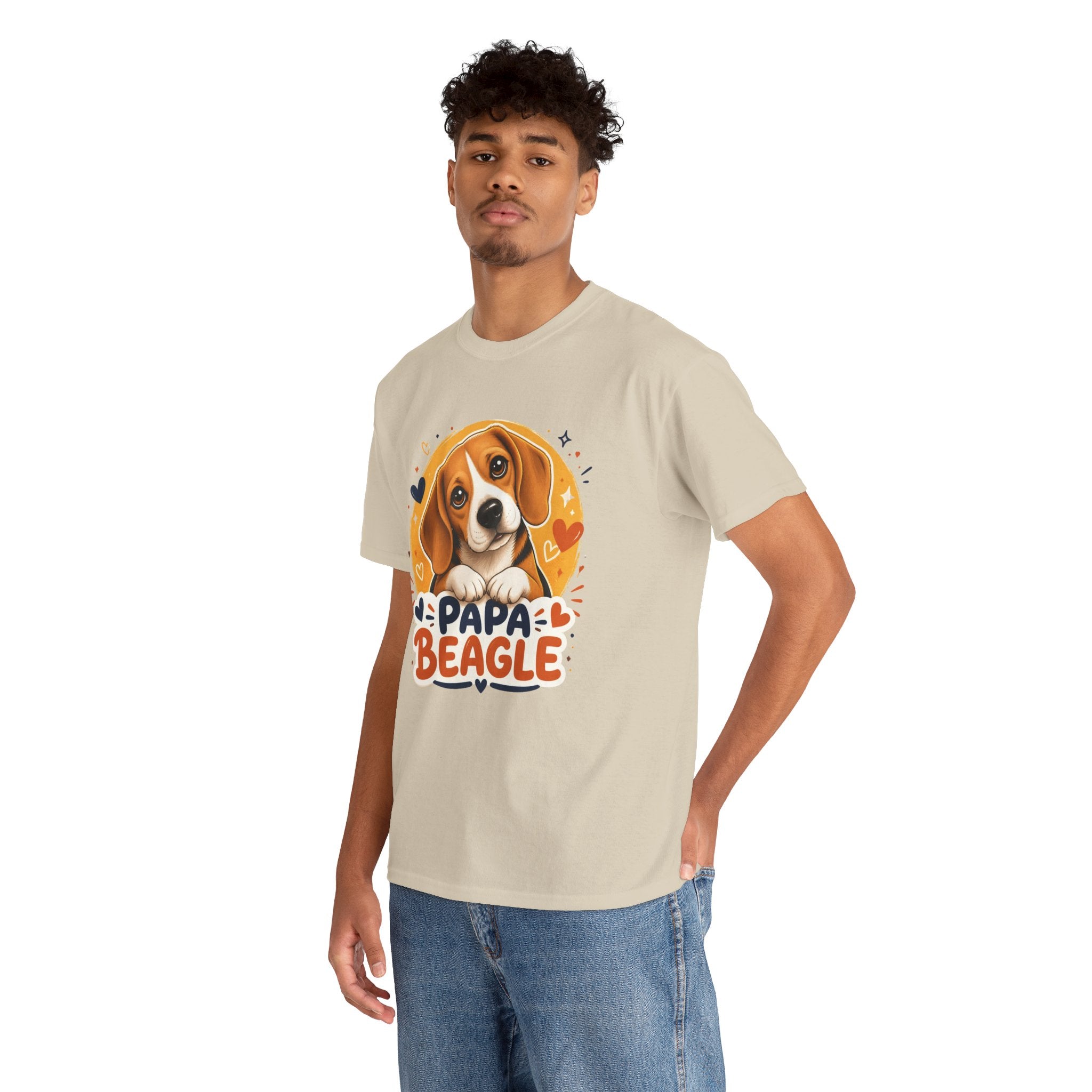 T-Shirt Homme Beagle – Papa Beagle Graphique