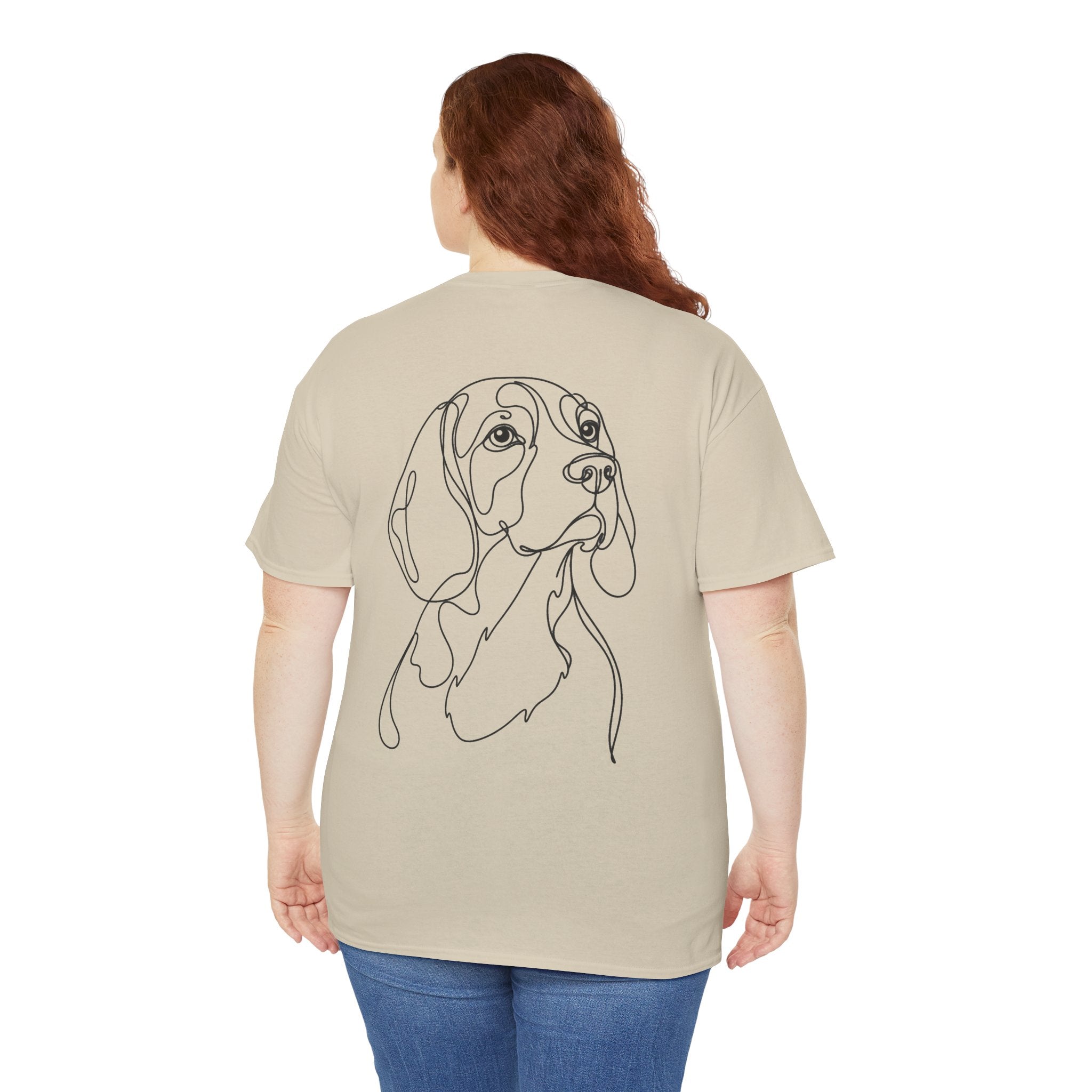 T-Shirt Beagle – Illustration Trait Recto Verso