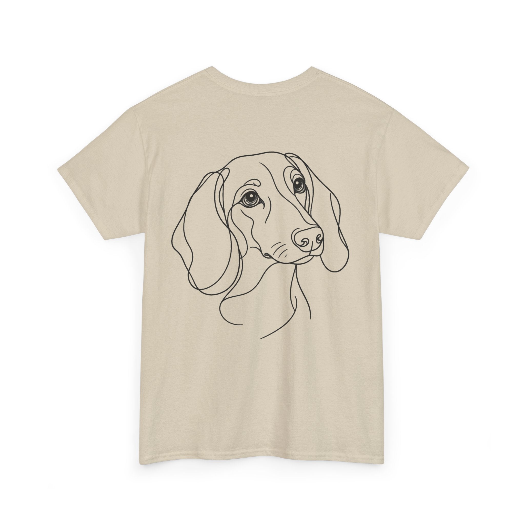 T-Shirt Teckel – Illustration Trait Recto Verso
