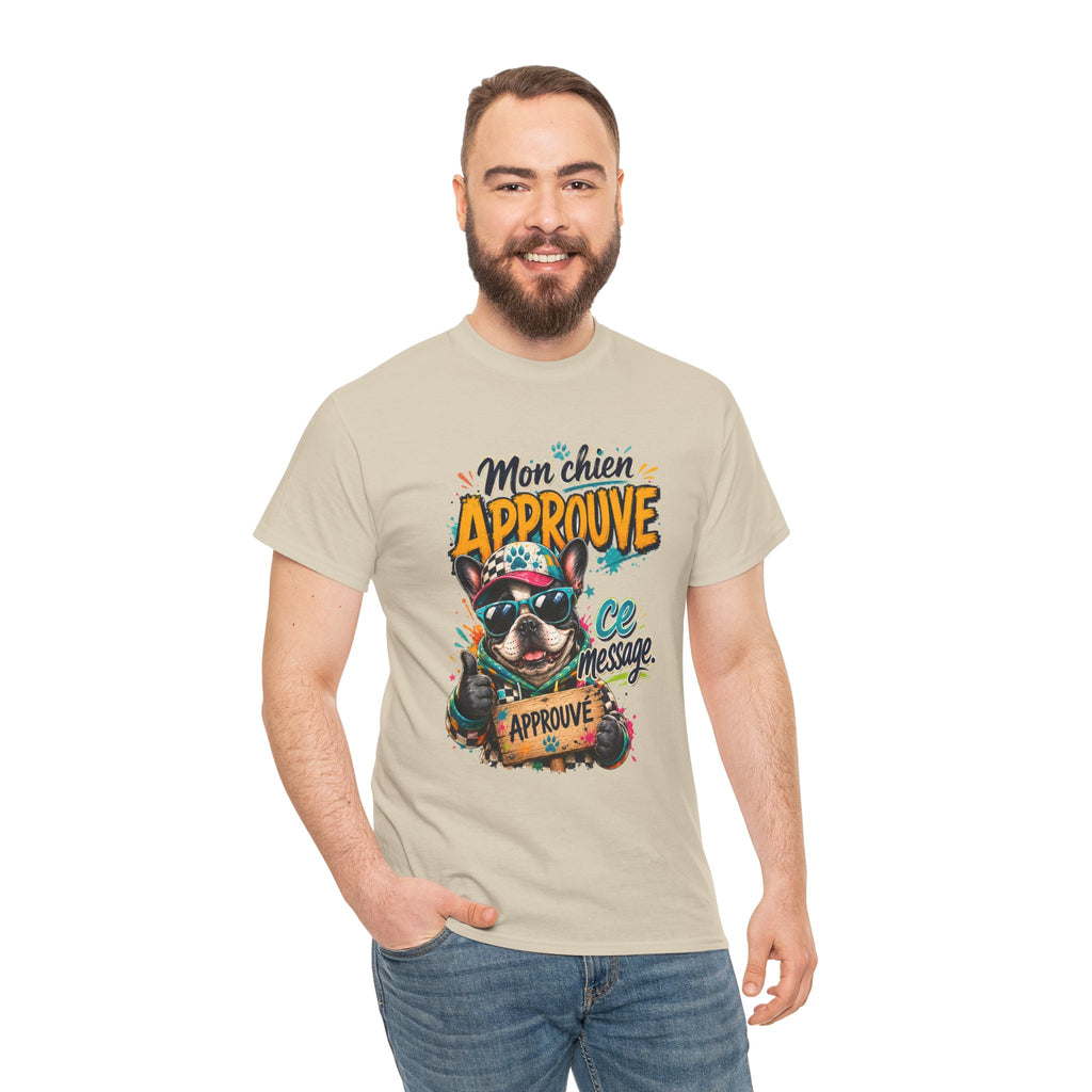French Bulldog Mon chien approuve ce message Cute Dog Lover Shirt