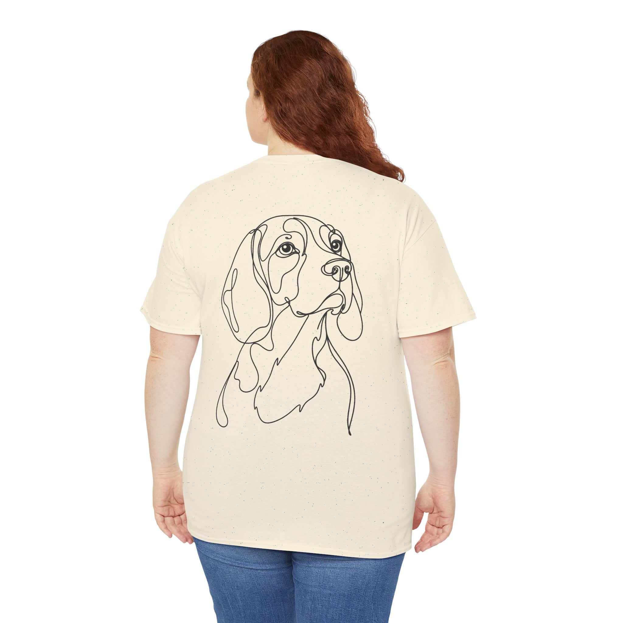 T-Shirt Beagle – Illustration Trait Recto Verso