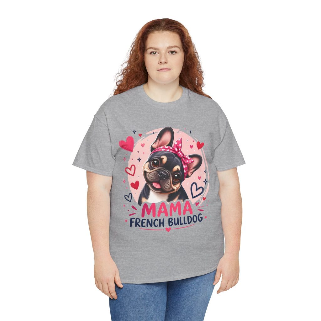 T-Shirt Femme Bouledogue Français – Mama Frenchie Graphique