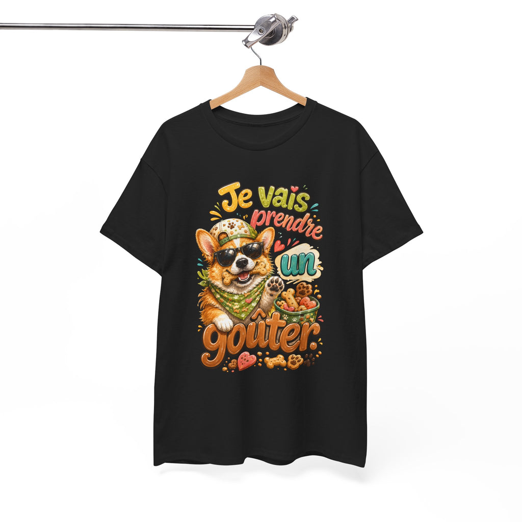 Corgi Snack Je vais prendre un goûter Cute French Dog Graphic T-Shirt