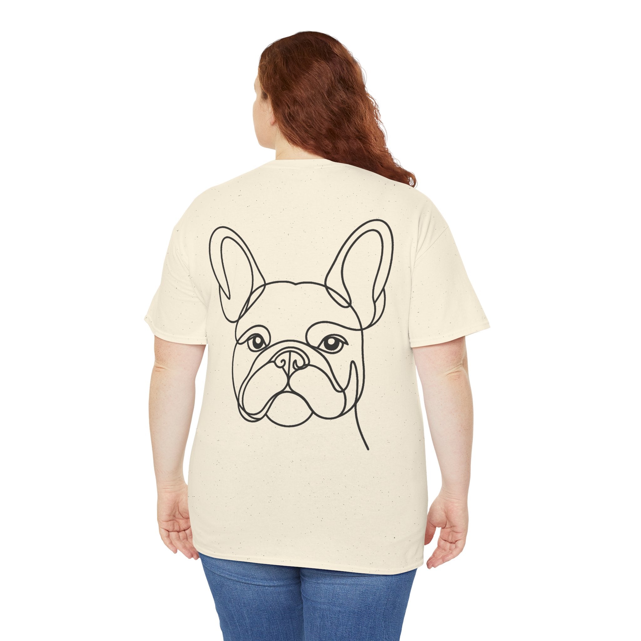T-Shirt Bouledogue Français – Illustration Trait Recto Verso