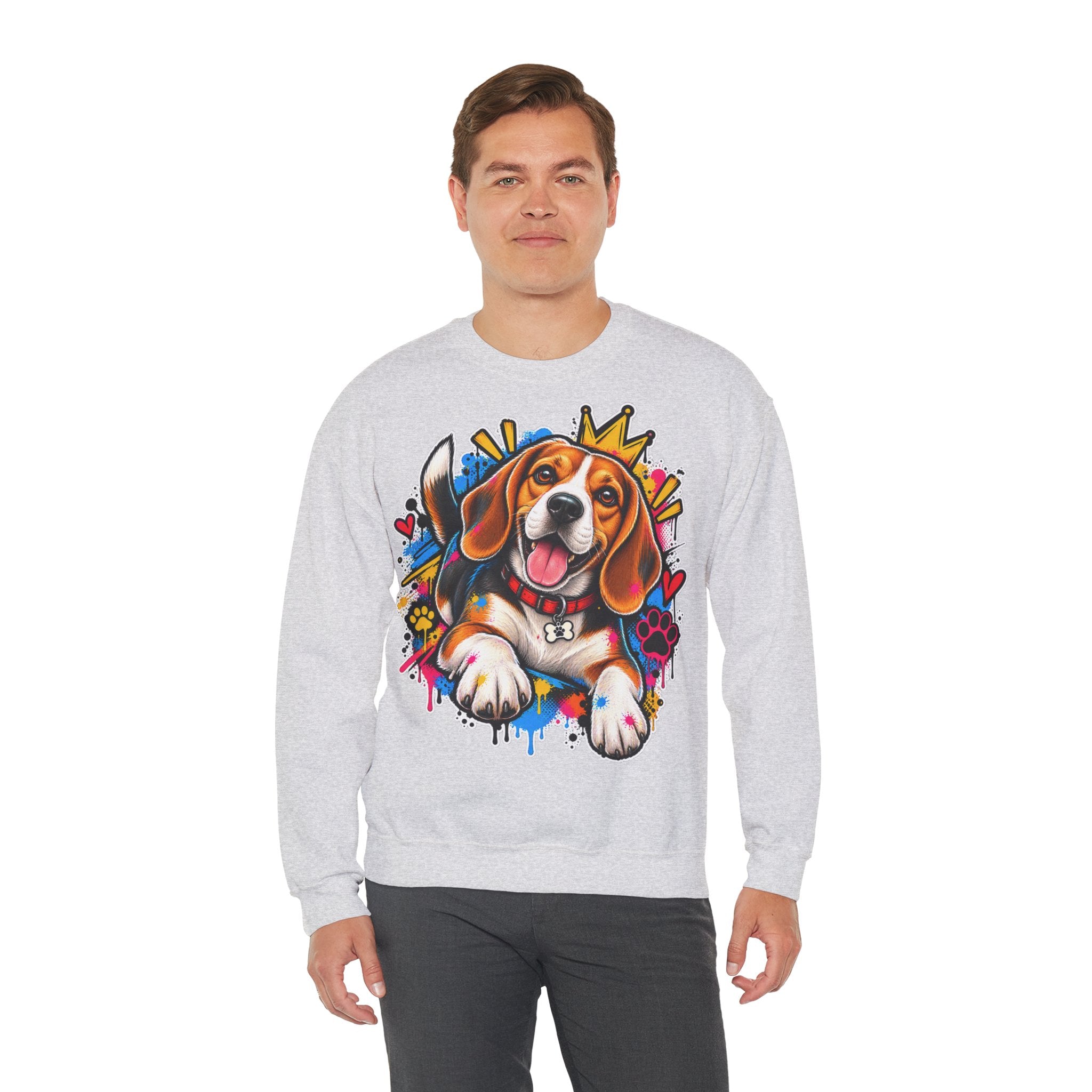 Sweatshirt Beagle – Beagle Coloré Graffiti