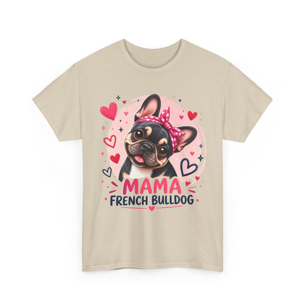T-Shirt Femme Bouledogue Français – Mama Frenchie Graphique