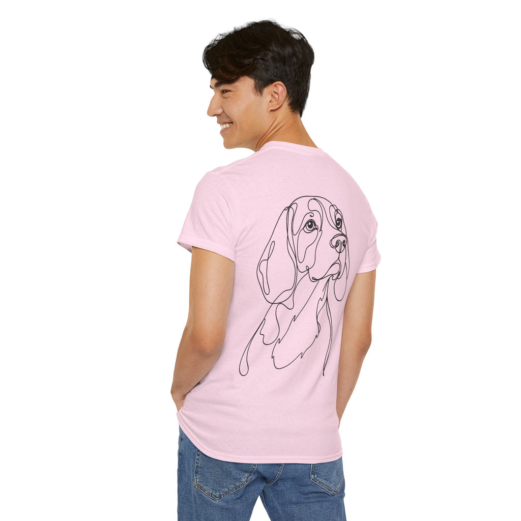T-Shirt Beagle – Illustration Trait Recto Verso