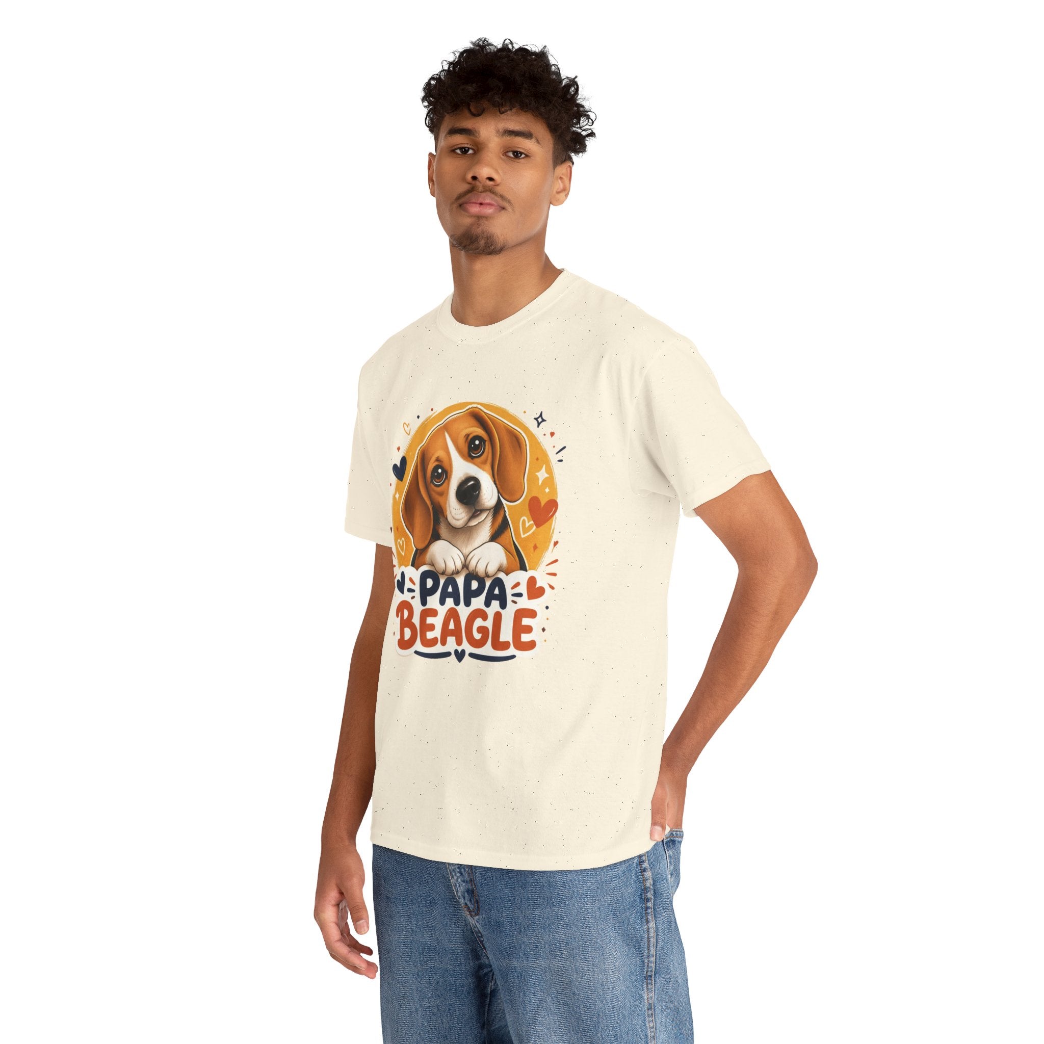 T-Shirt Homme Beagle – Papa Beagle Graphique