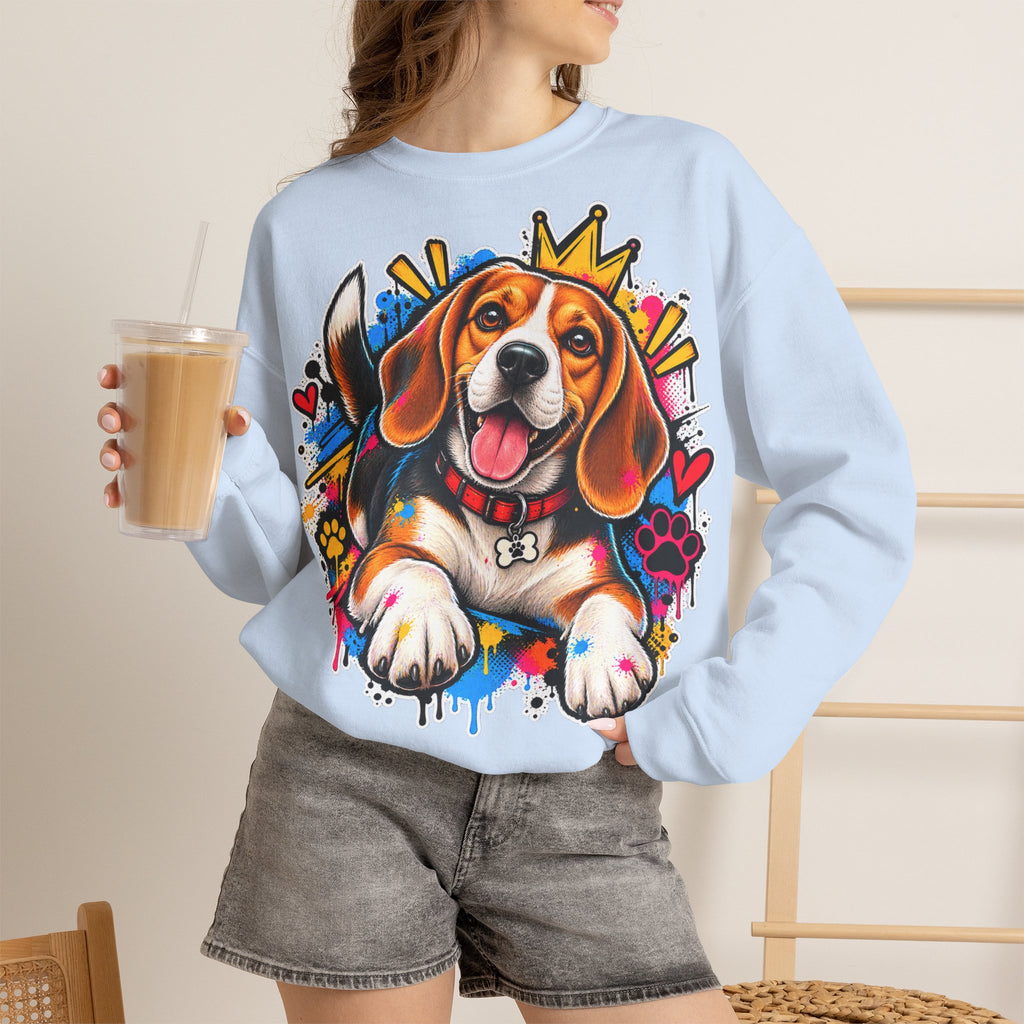 Sweatshirt Beagle – Beagle Coloré Graffiti