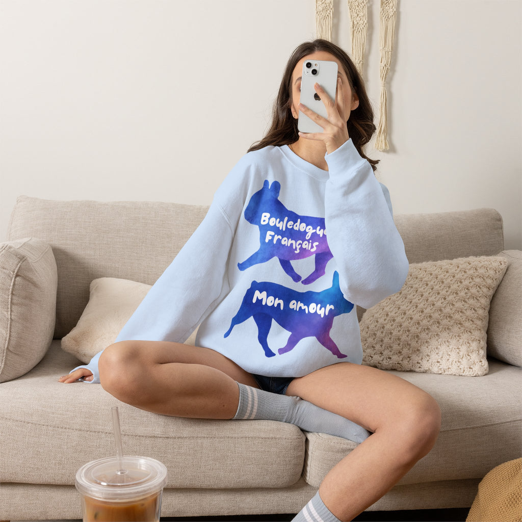 Sweatshirt Bouledogue Français – Bouledogue Français Mon Amour