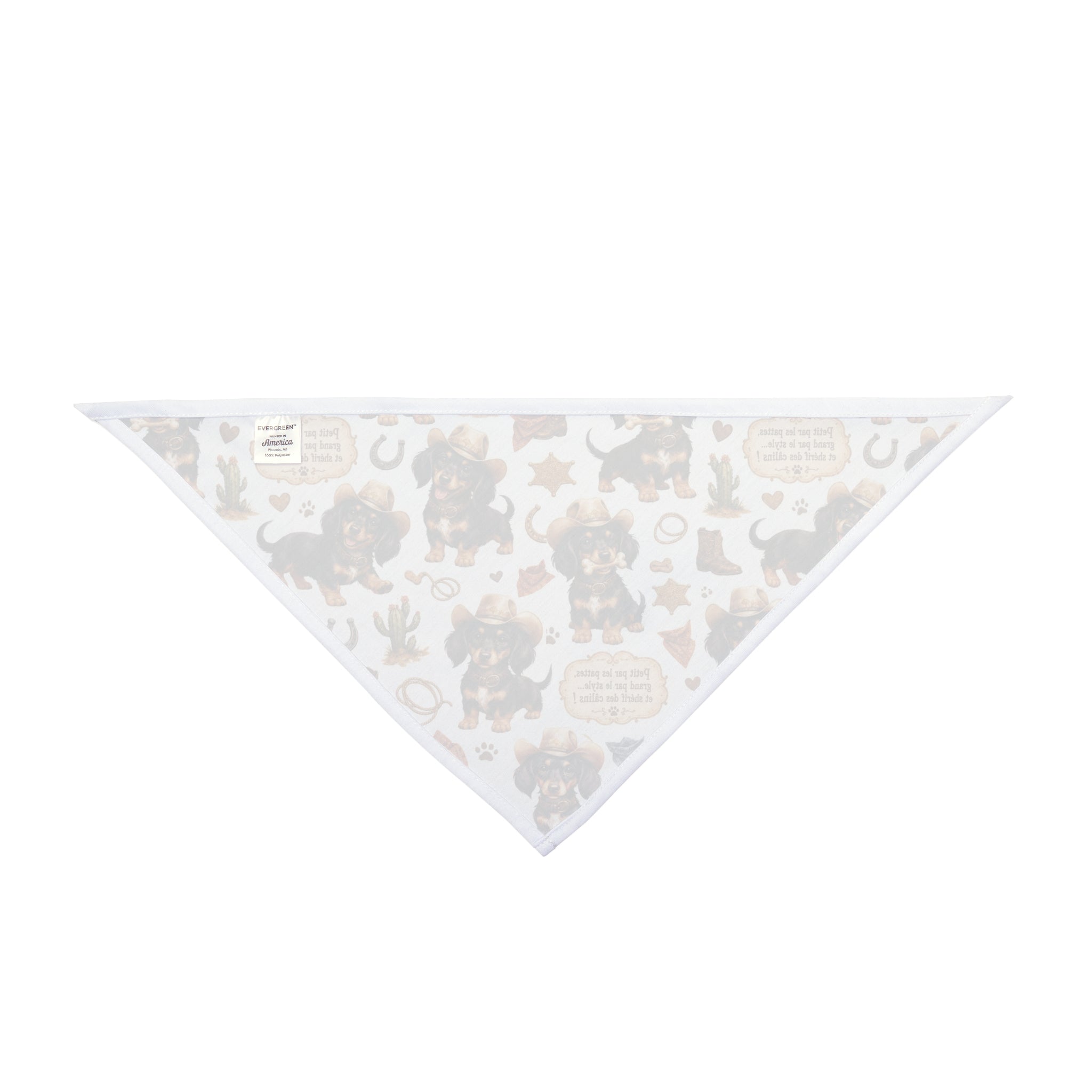 Bandana Teckel - Pattern Teckel Cowboy