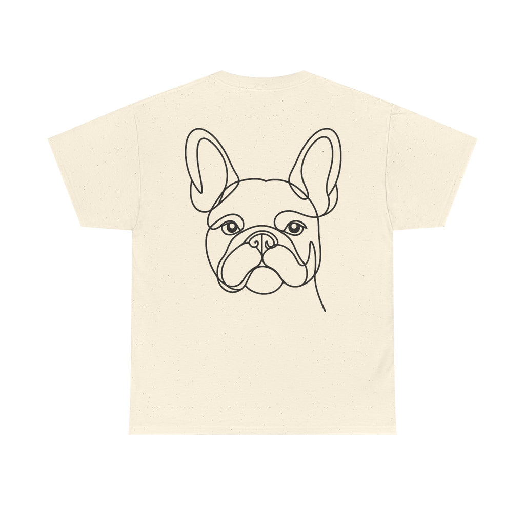 T-Shirt Bouledogue Français – Illustration Trait Recto Verso