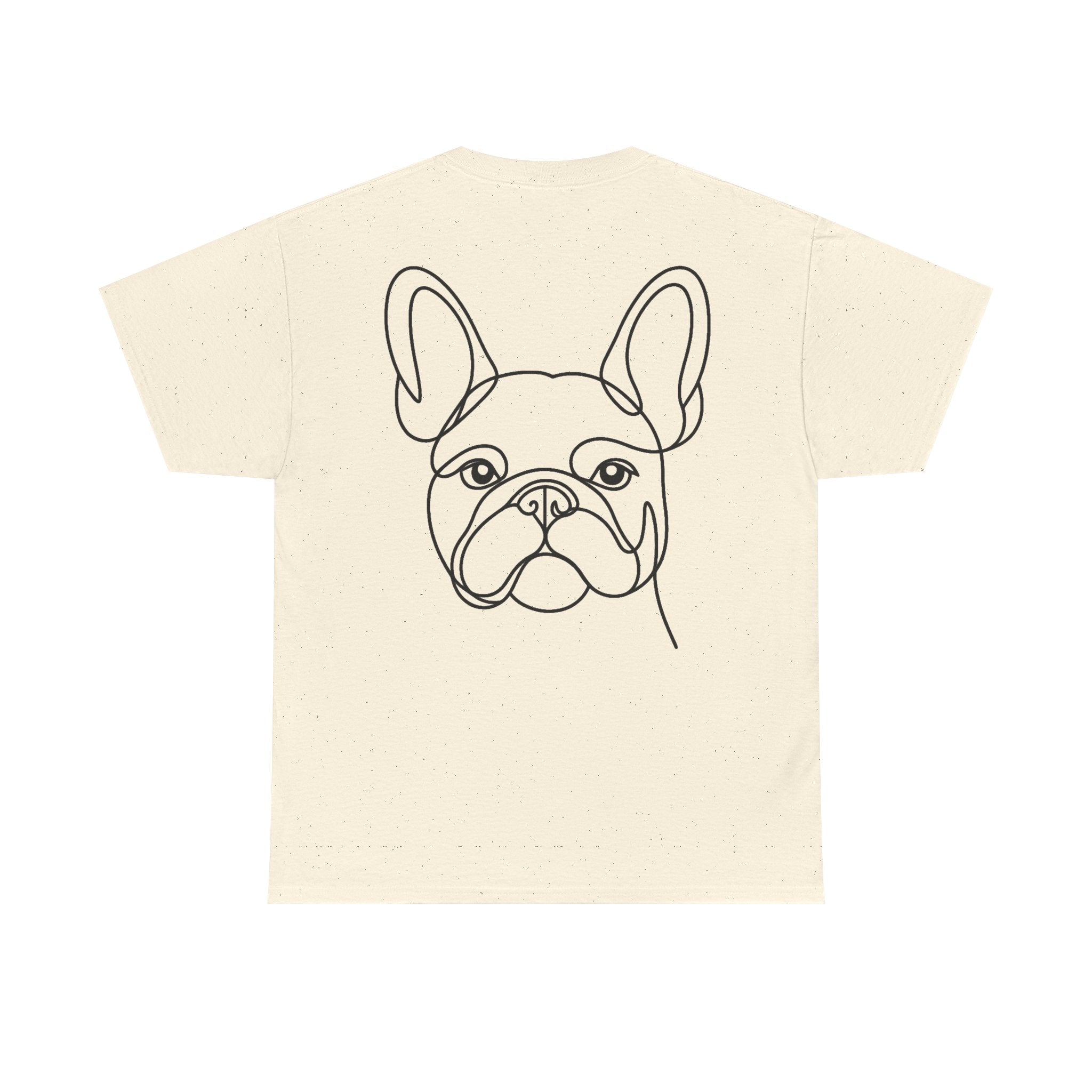 T-Shirt Bouledogue Français – Illustration Trait Recto Verso