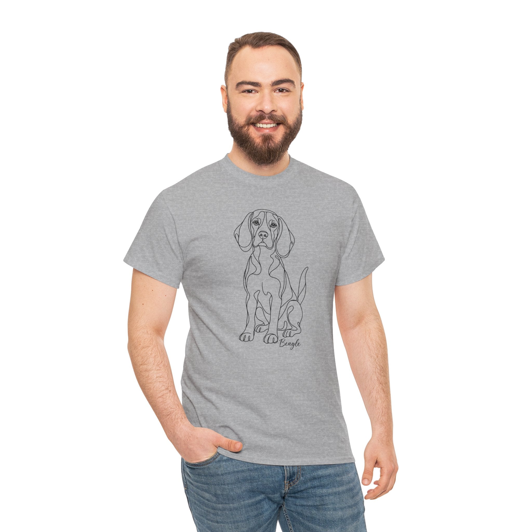 T-Shirt Beagle – Illustration Trait Recto Verso