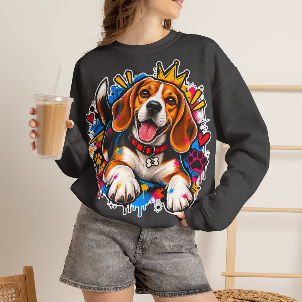 Sweatshirt Beagle – Beagle Coloré Graffiti