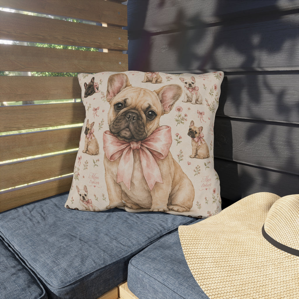Oreiller Exterieur Bouledogue Francais - Bouledogue Francais Mon Tresor