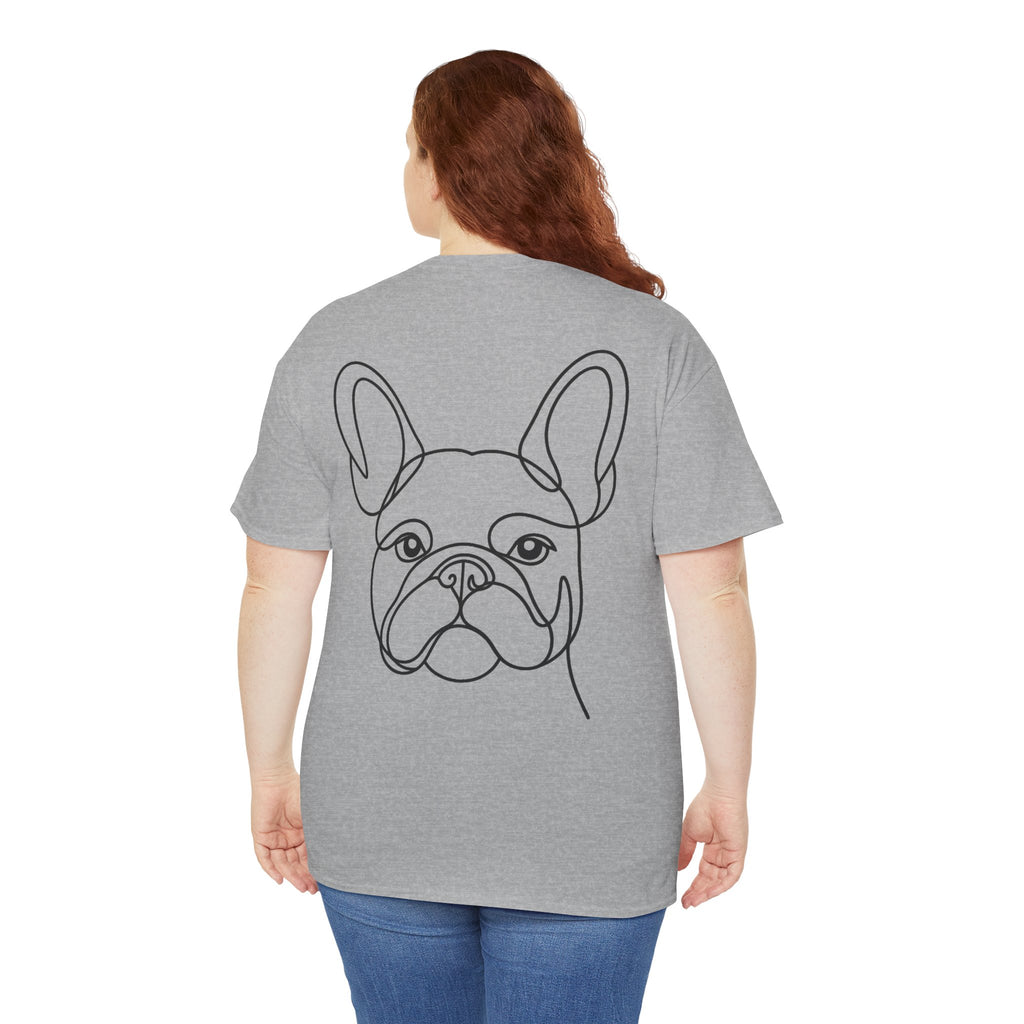 T-Shirt Bouledogue Français – Illustration Trait Recto Verso