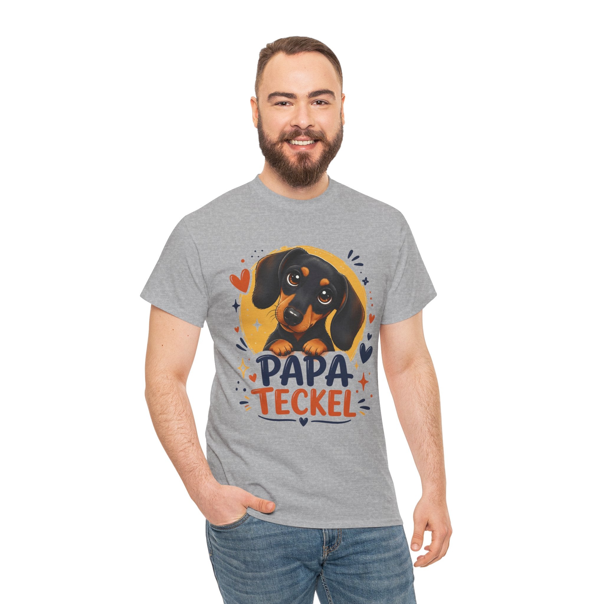 T-Shirt Homme Teckel – Papa Teckel Graphique
