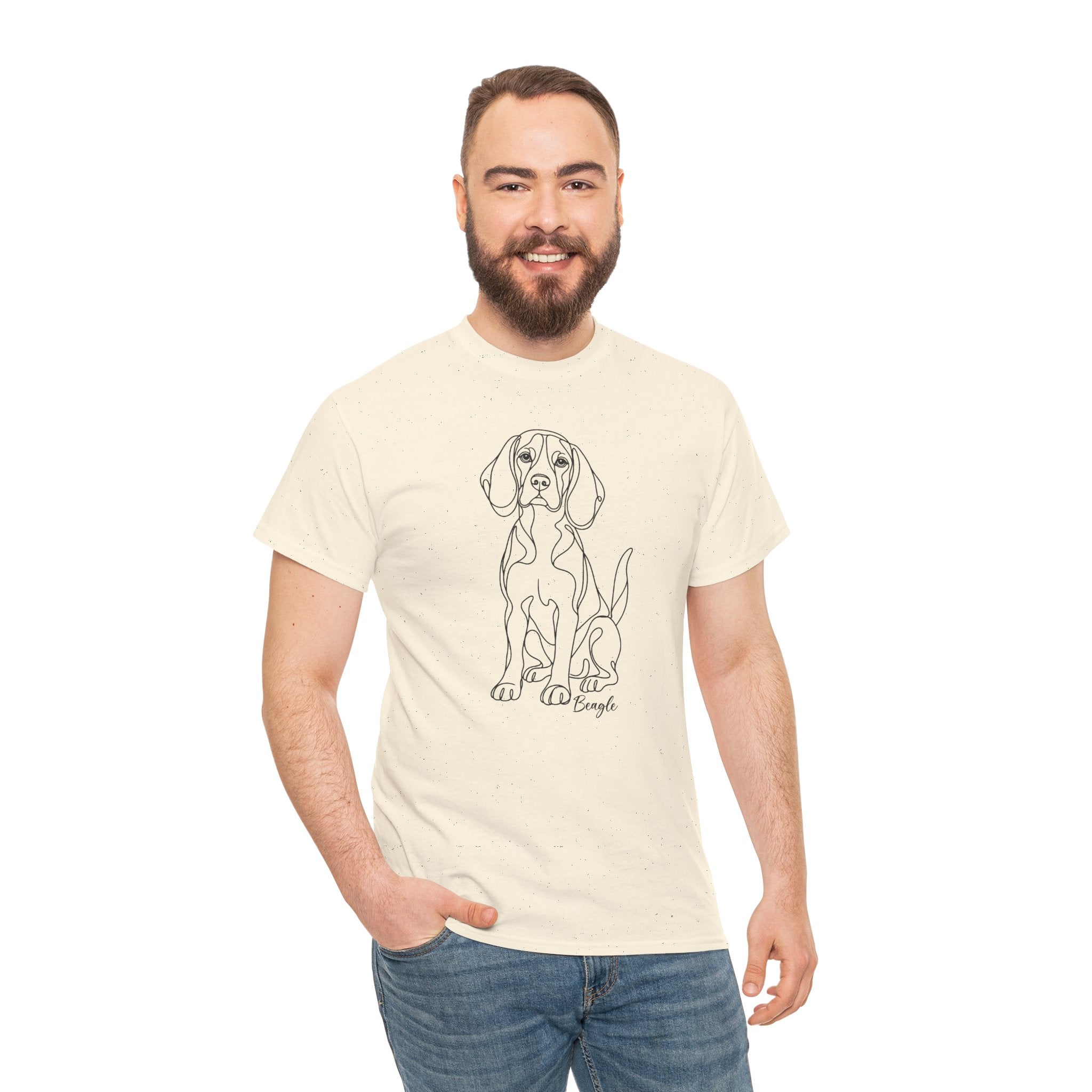 T-Shirt Beagle – Illustration Trait Recto Verso
