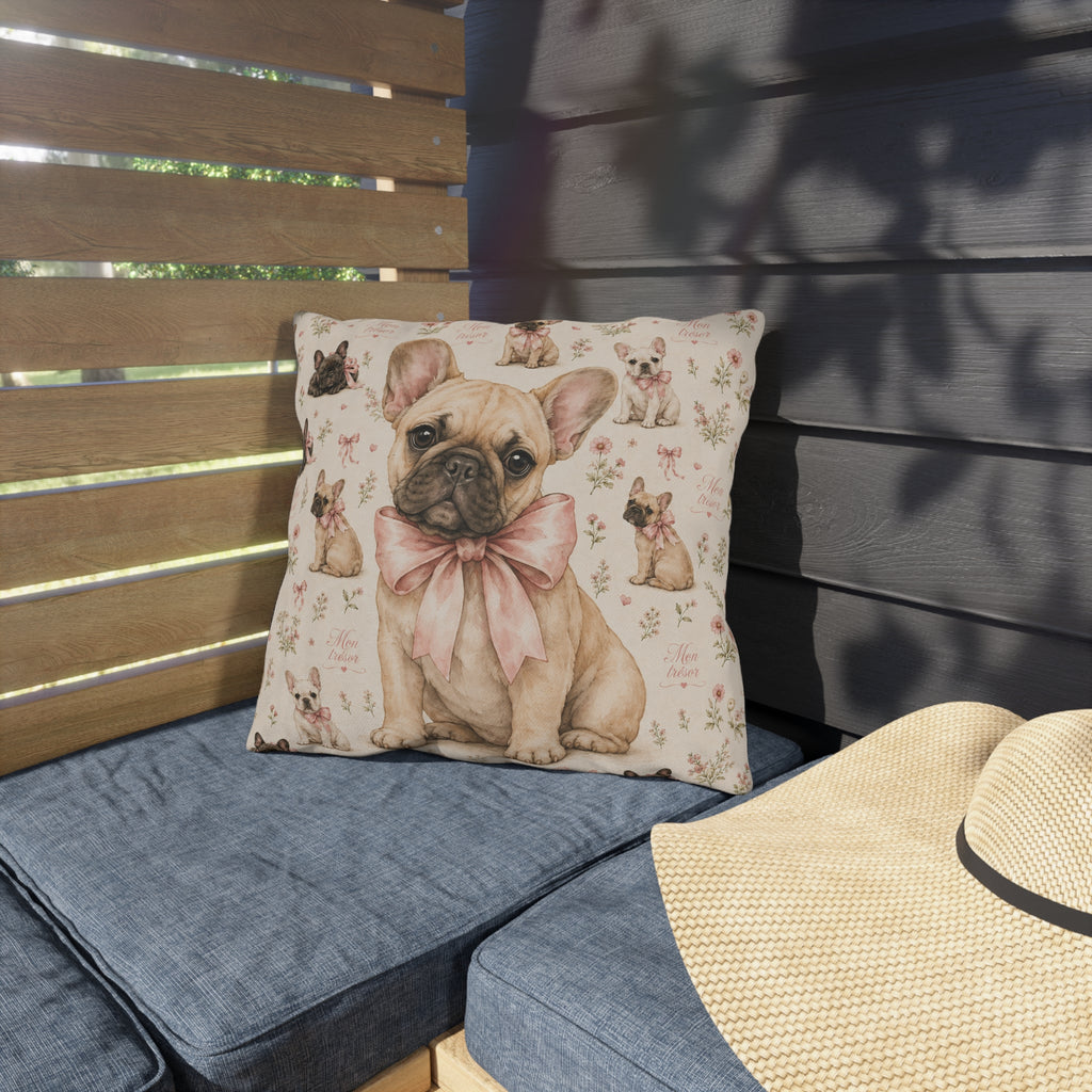Oreiller Exterieur Bouledogue Francais - Bouledogue Francais Mon Tresor