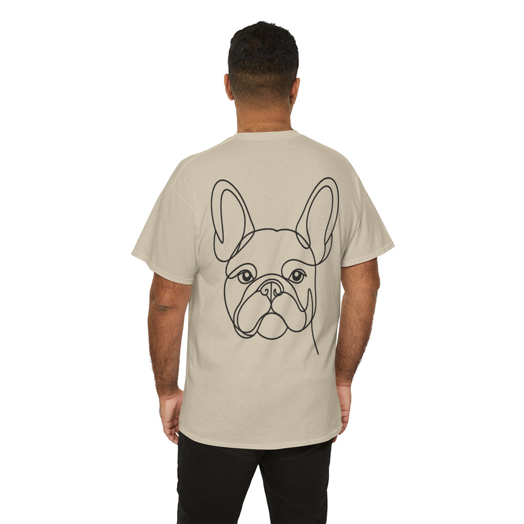 T-Shirt Bouledogue Français – Illustration Trait Recto Verso