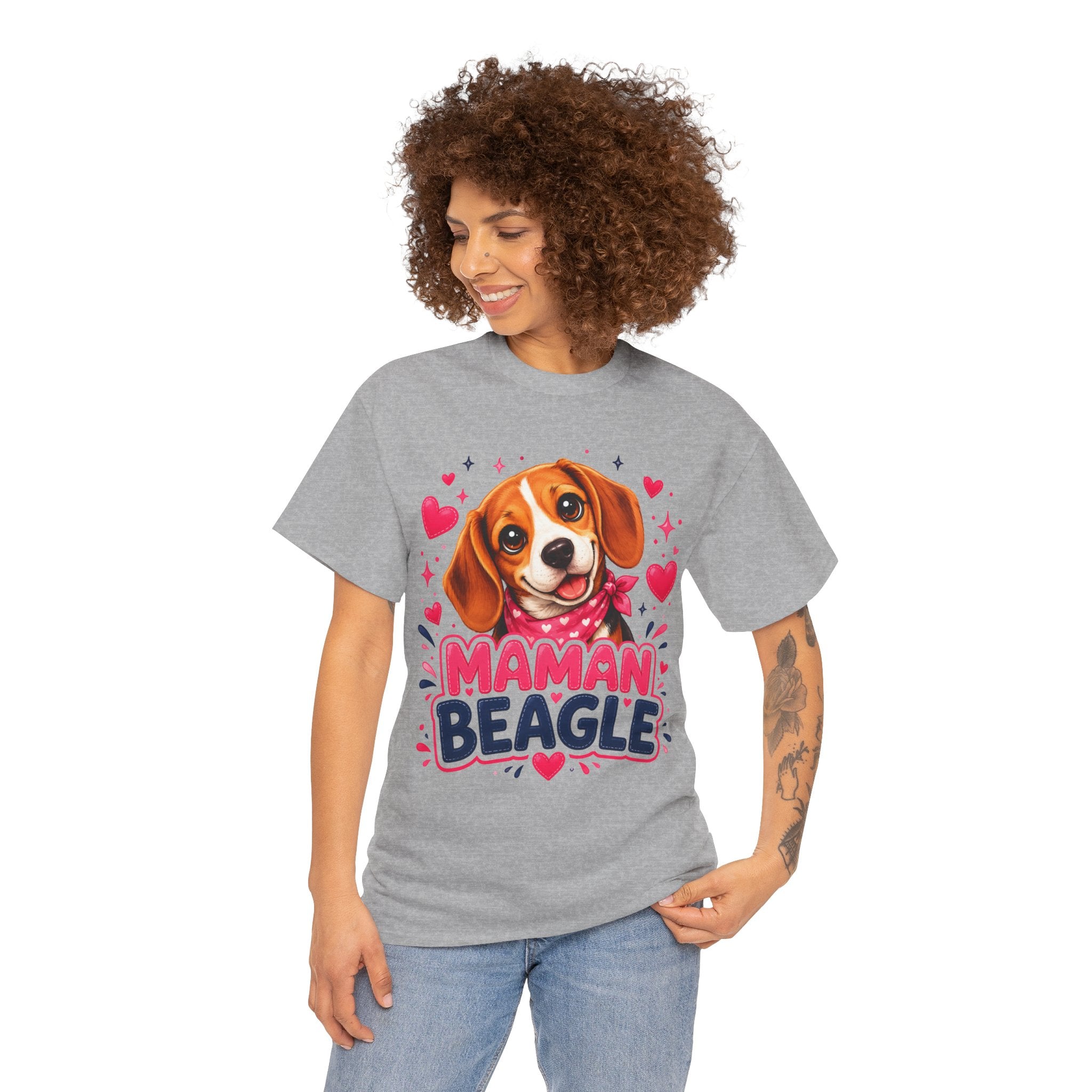 T-Shirt Femme Beagle – Maman Beagle Cadeau