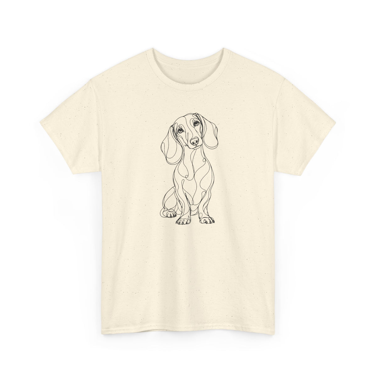 T-Shirt Teckel – Illustration Trait Recto Verso
