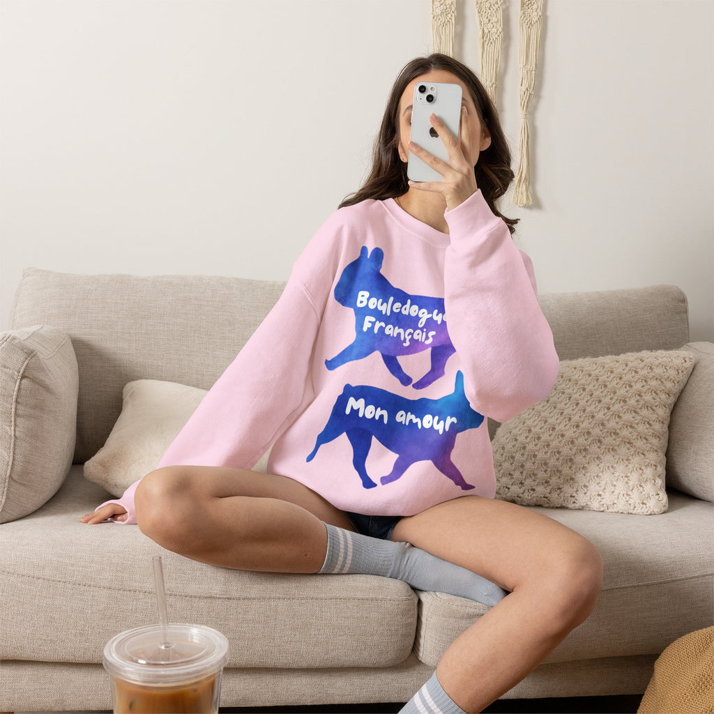 Sweatshirt Bouledogue Français – Bouledogue Français Mon Amour