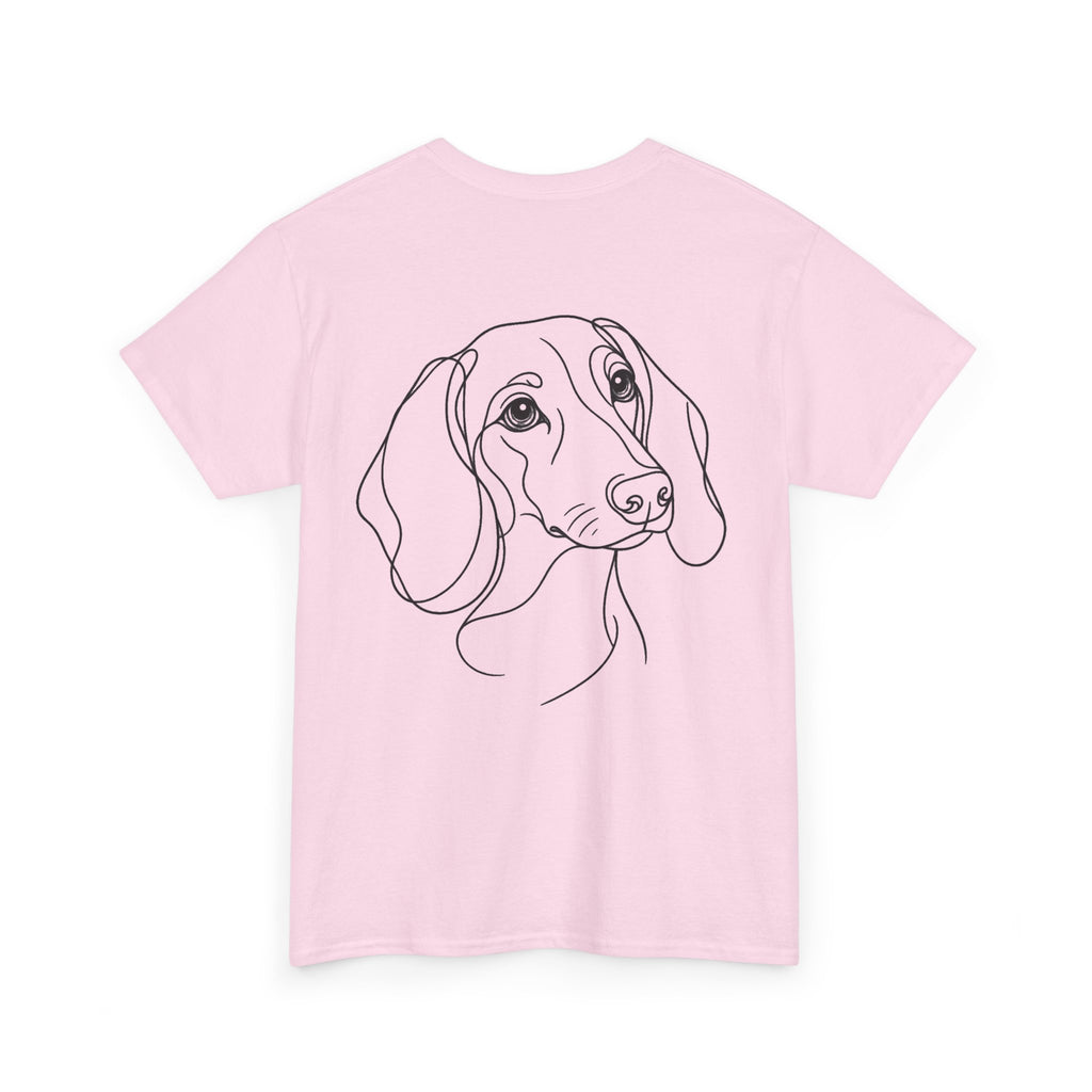 T-Shirt Teckel – Illustration Trait Recto Verso