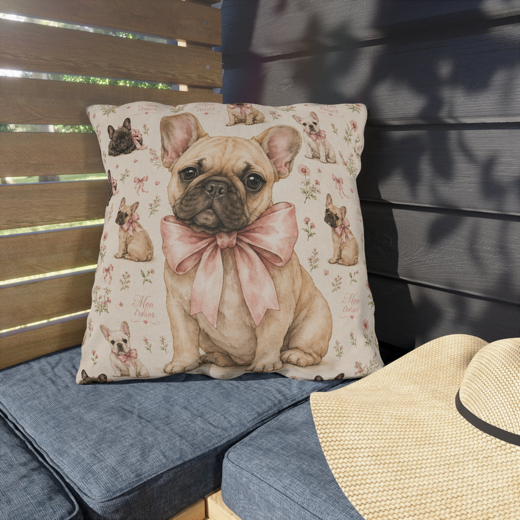 Oreiller Exterieur Bouledogue Francais - Bouledogue Francais Mon Tresor
