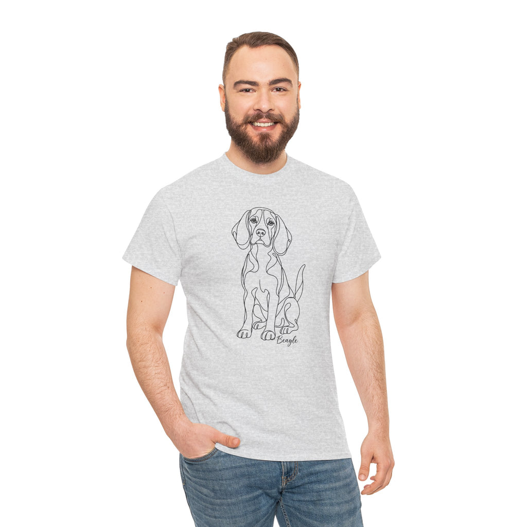 T-Shirt Beagle – Illustration Trait Recto Verso