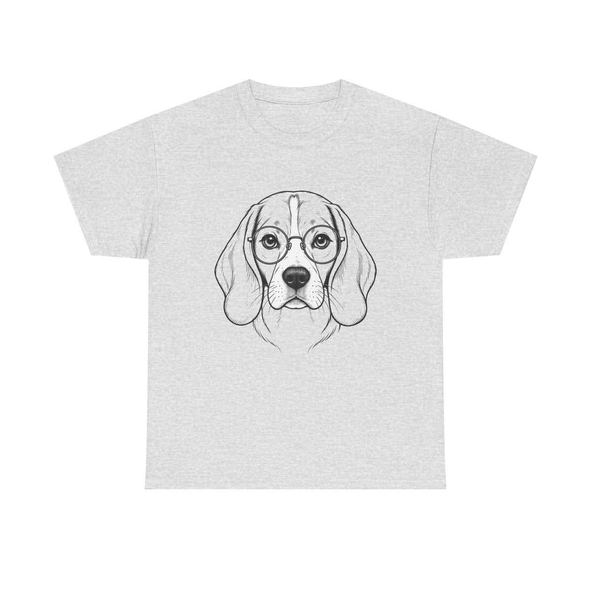 T-Shirt Beagle Humour – Portrait Beagle à Lunettes
