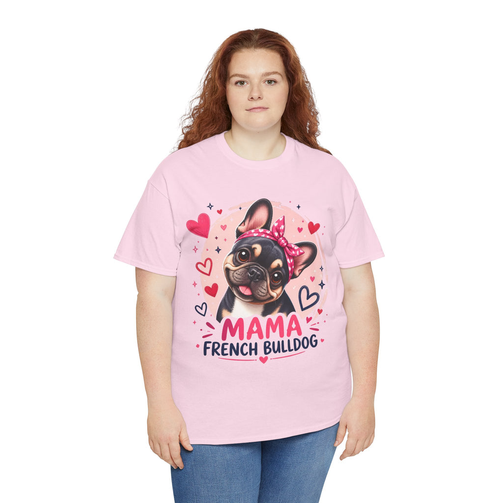 T-Shirt Femme Bouledogue Français – Mama Frenchie Graphique
