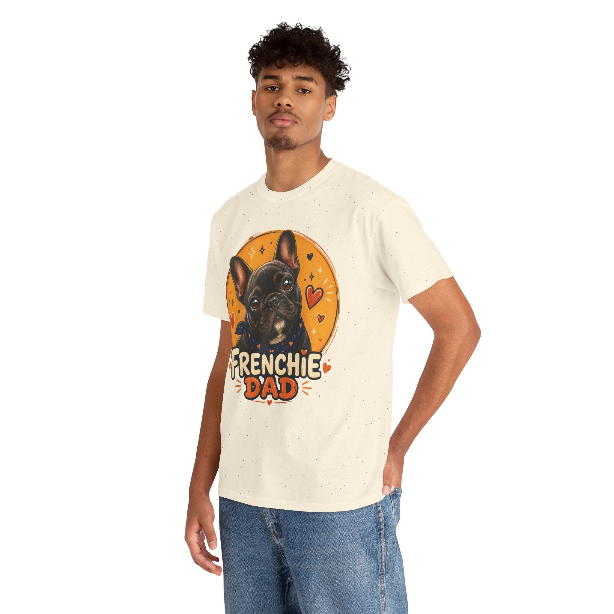 T-Shirt Homme Bouledogue Français – Papa Frenchie Graphique