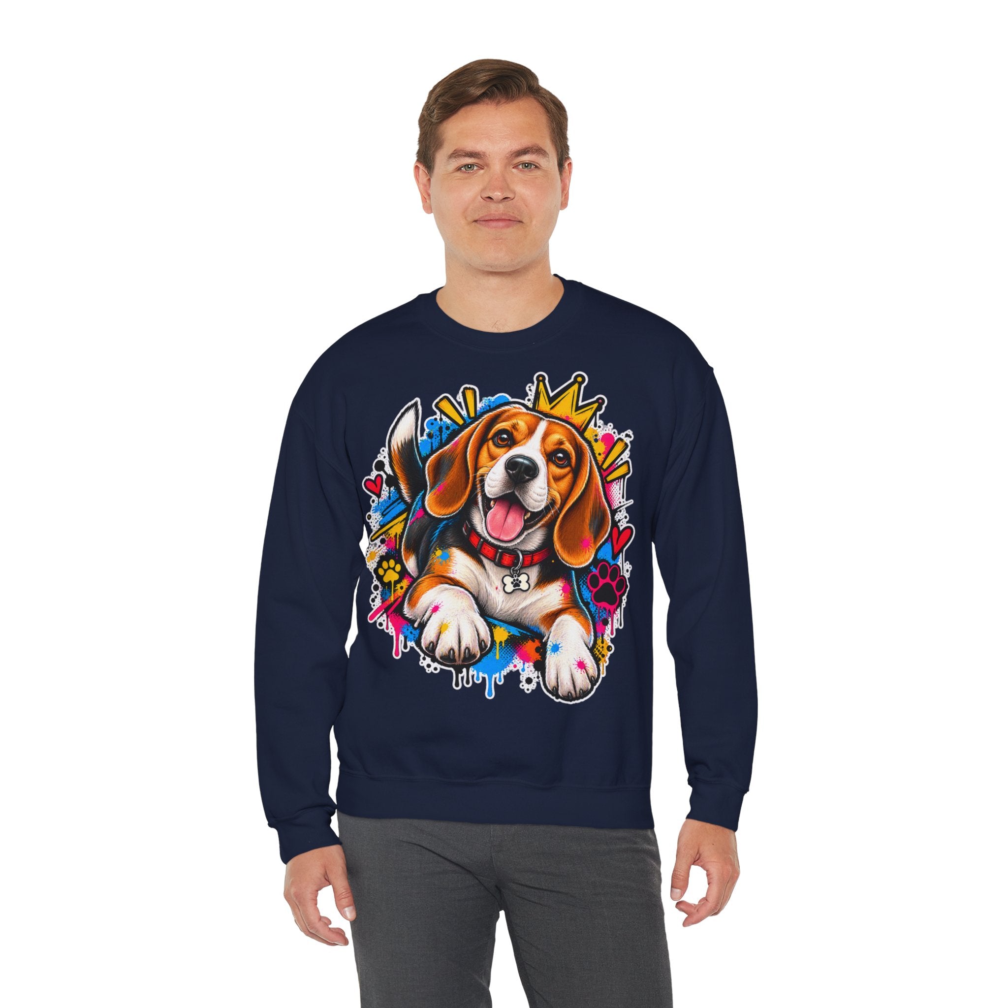 Sweatshirt Beagle – Beagle Coloré Graffiti