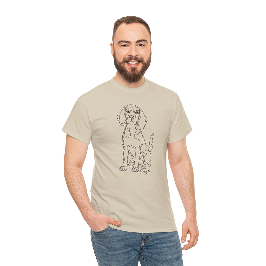 T-Shirt Beagle – Illustration Trait Recto Verso