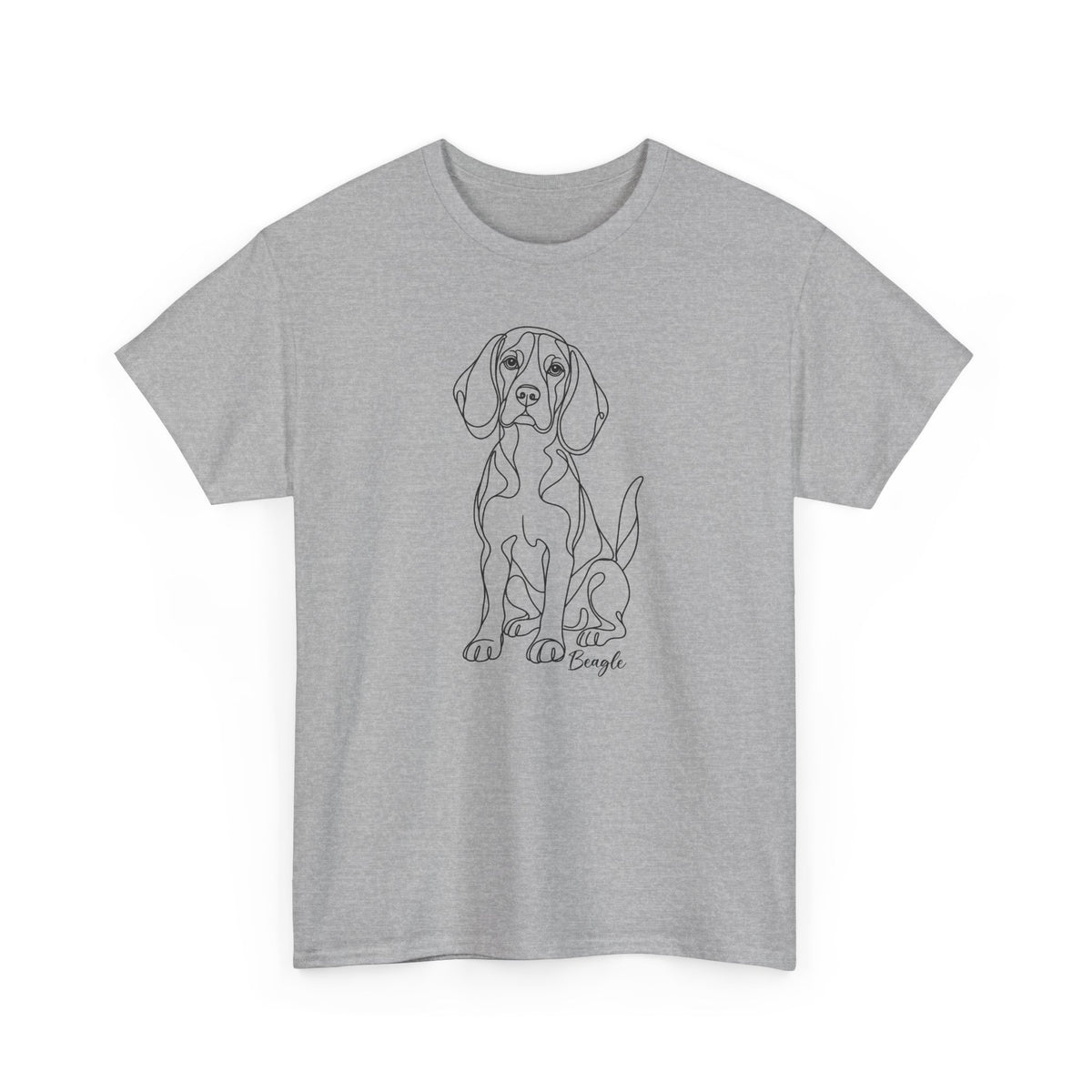 T-Shirt Beagle – Illustration Trait Recto Verso