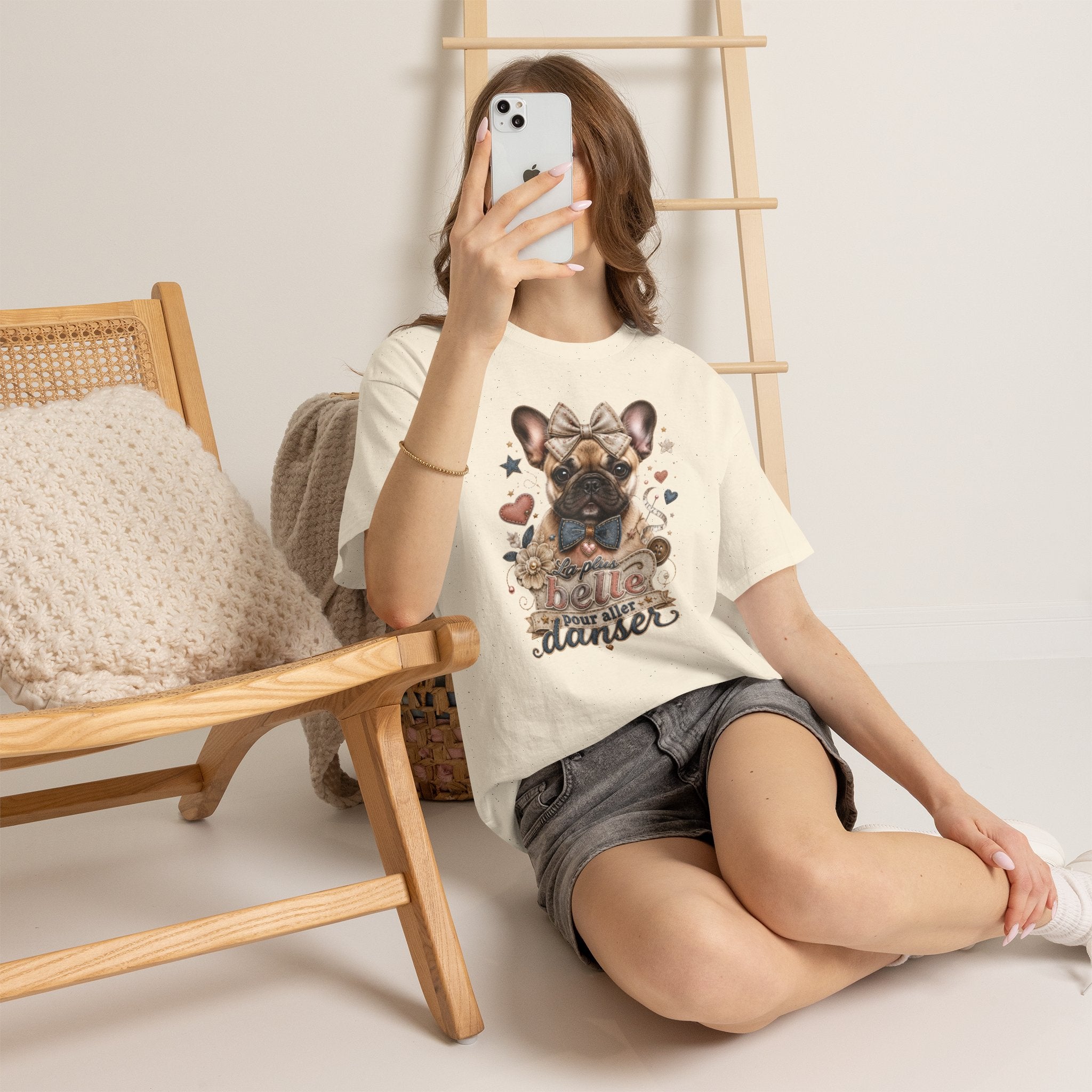 T-Shirt Femme Bouledogue Français – La Plus Belle Pour Danser