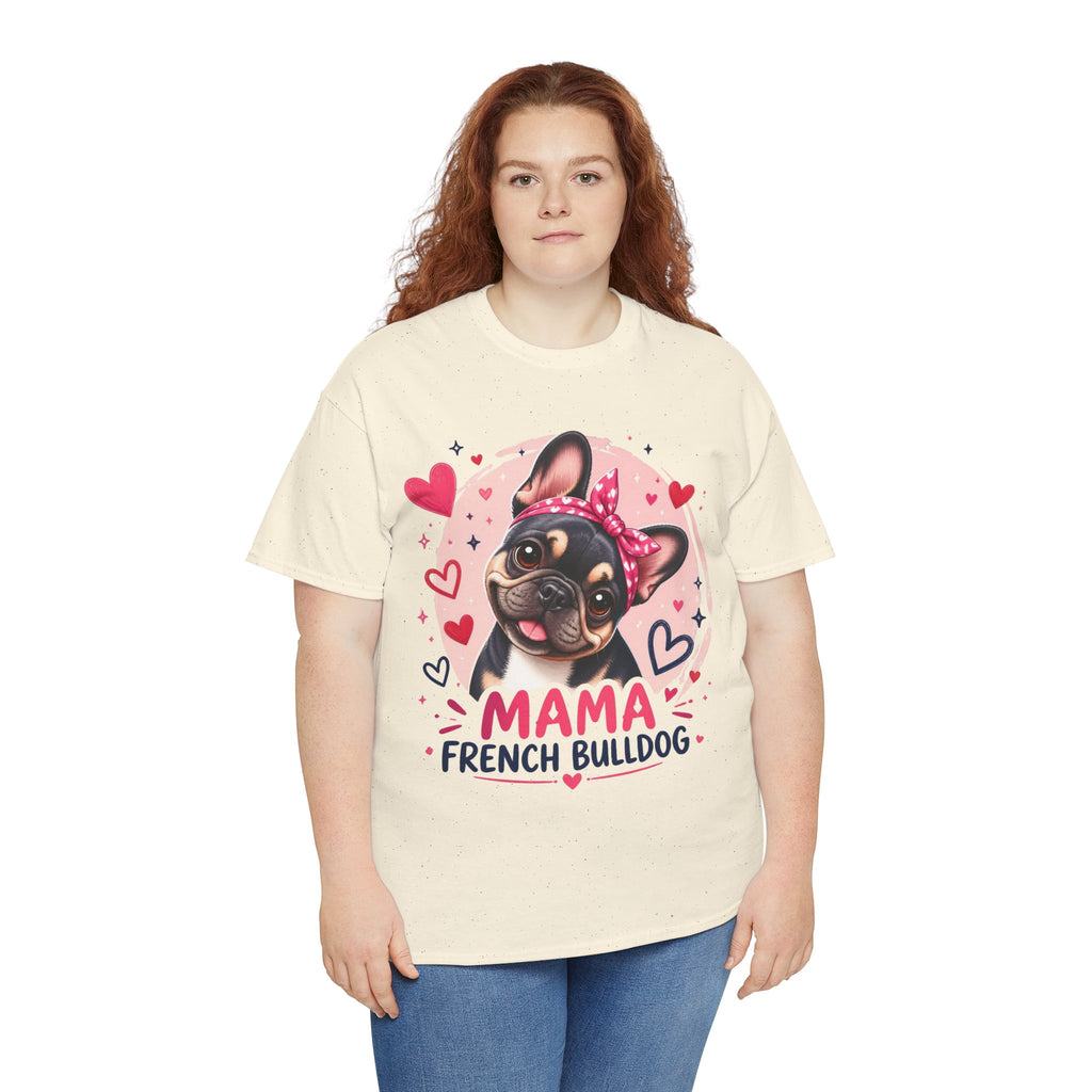 T-Shirt Femme Bouledogue Français – Mama Frenchie Graphique