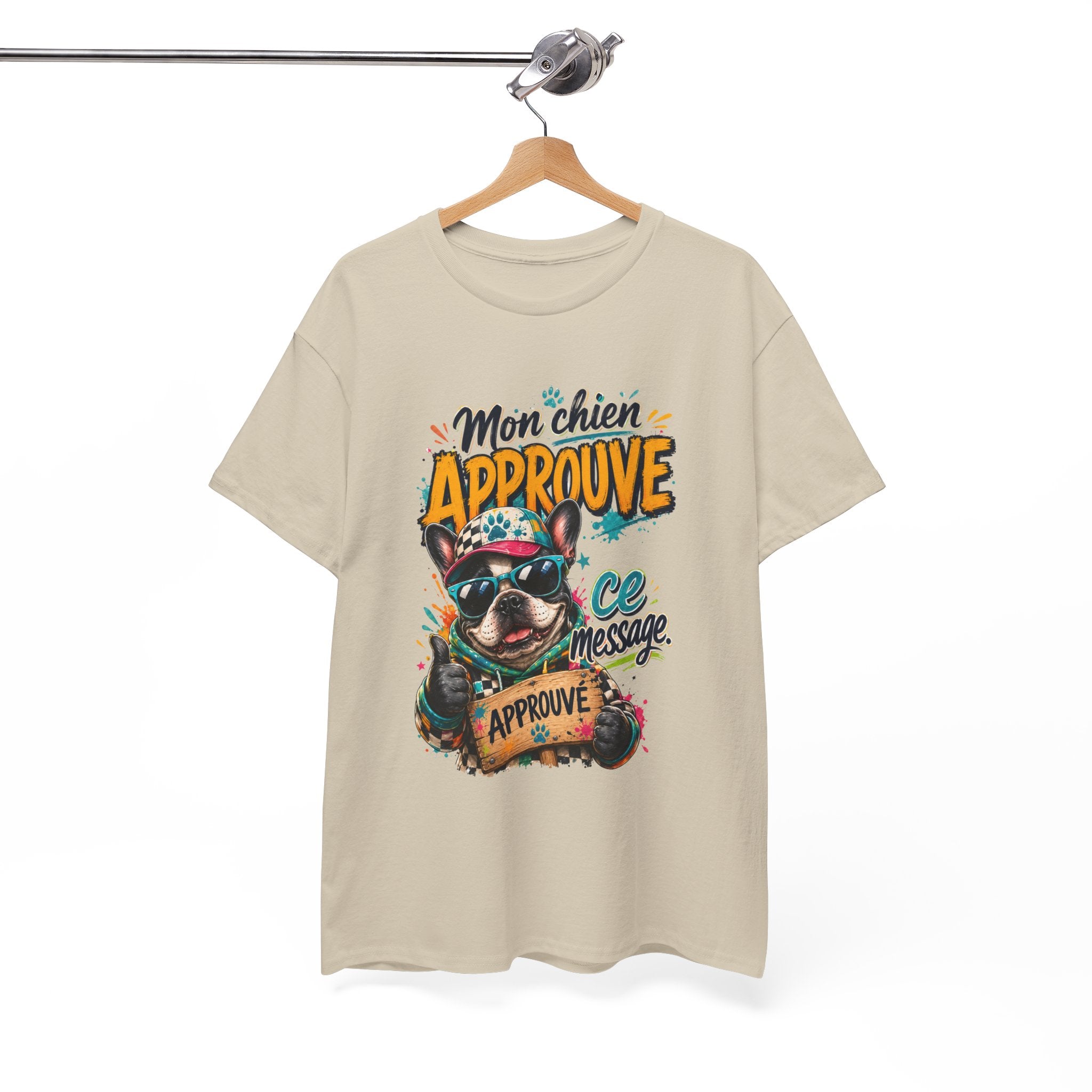 French Bulldog Mon chien approuve ce message Cute Dog Lover Shirt