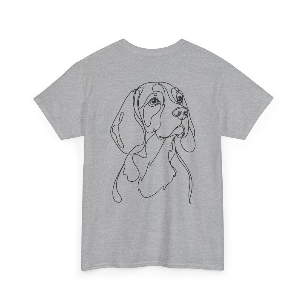 T-Shirt Beagle – Illustration Trait Recto Verso