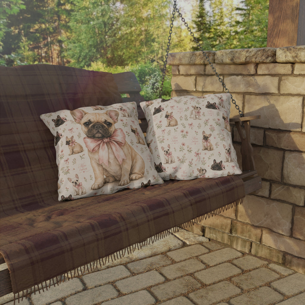Oreiller Exterieur Bouledogue Francais - Bouledogue Francais Mon Tresor