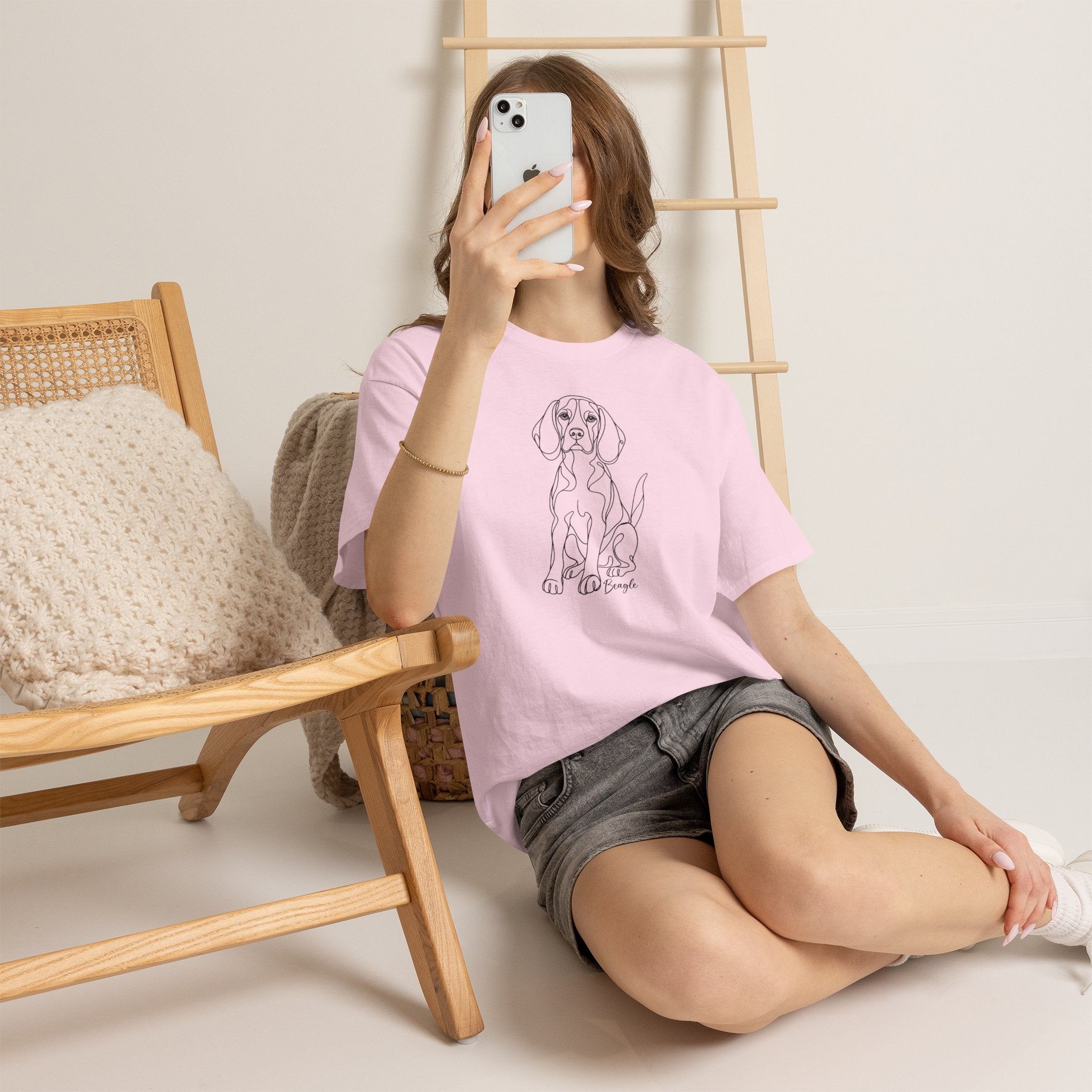 T-Shirt Beagle – Illustration Trait Recto Verso