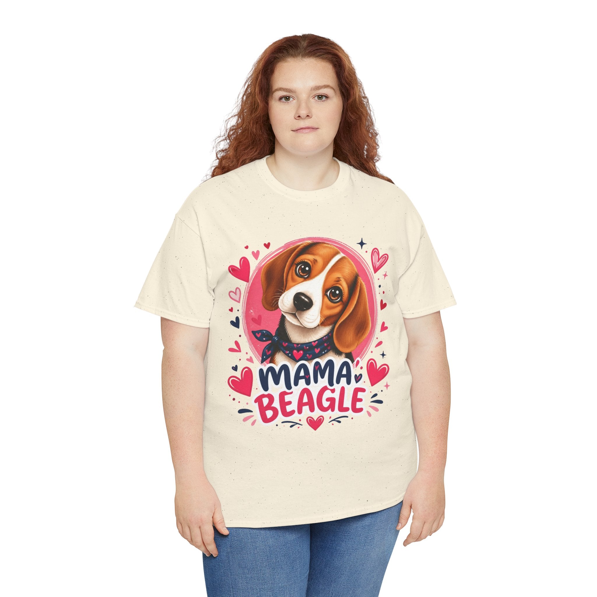 T-Shirt Femme Beagle – Maman Beagle Graphique