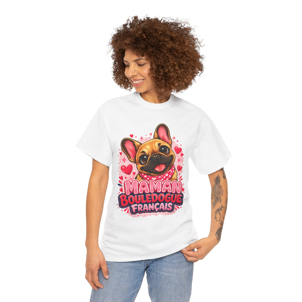 T-Shirt Femme Bouledogue Français – Maman Frenchie Cadeau