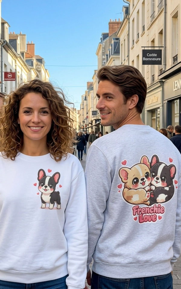 Sweatshirt Bouledogue Français – Frenchie Love Cadeau