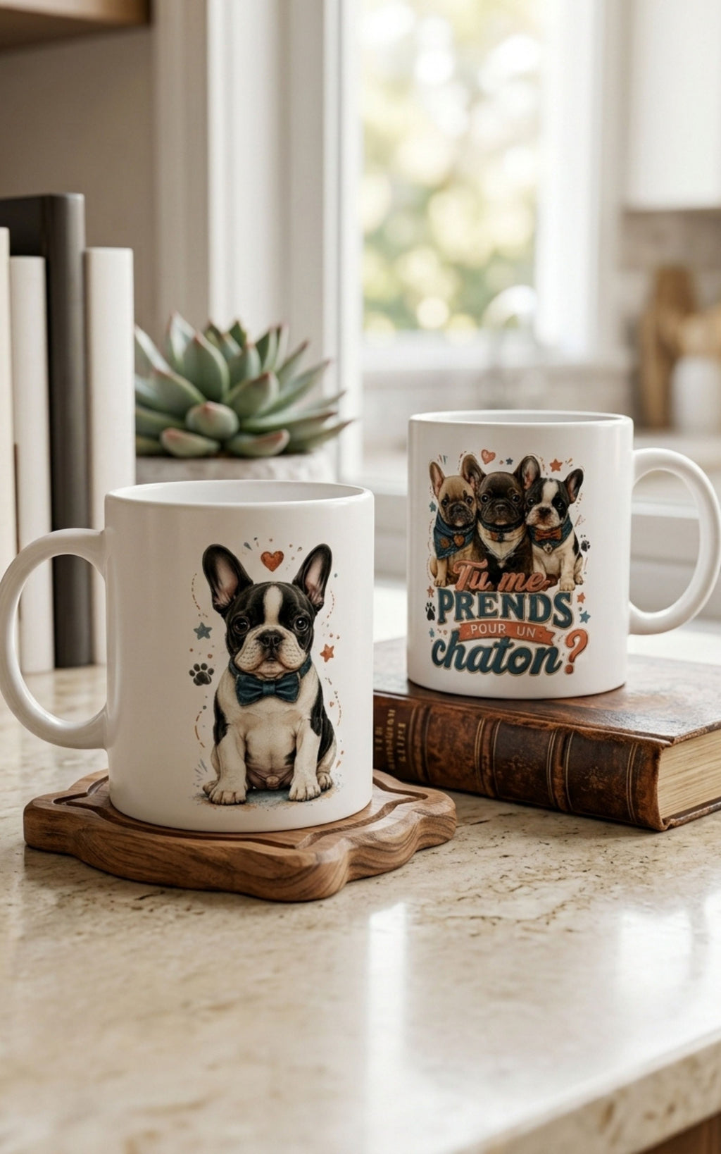 Tasse Mug White Bouledogue Français - Bouledogue Français Tu me prends pour un chaton 11oz