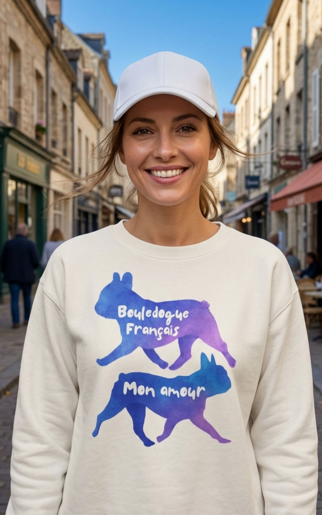 Sweatshirt Bouledogue Français – Bouledogue Français Mon Amour