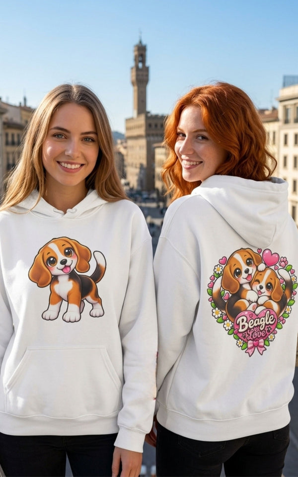 Sweatshirt à Capuche Beagle – Beagle Love Recto Verso